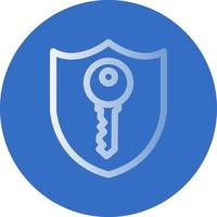 Private Key Vector Icon Design