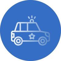 Police Car Vector Icon Design