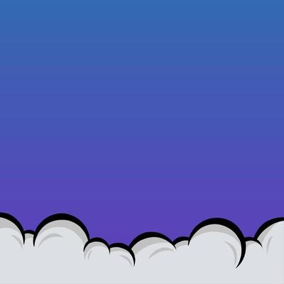 abstract blank purple template background with cloud in flat design