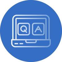 QA Vector Icon Design