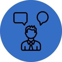 Conversation Vector Icon Design