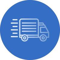 Delivery Truck Vector Icon Design