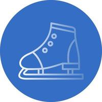 Figure Skating Vector Icon Design