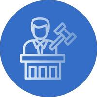 Judge Vector Icon Design