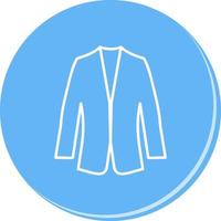 icono de vector de traje