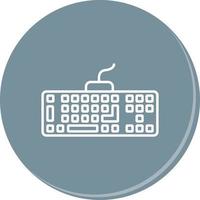 icono de vector de teclado