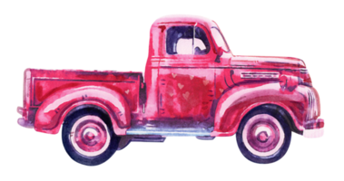 truck watercolor illustration png