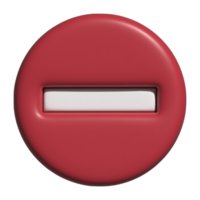 do not entry sign 3d icon png