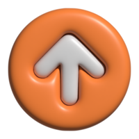 3d arrow up icon png