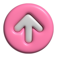 3d arrow up icon png