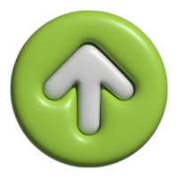 3d arrow up icon png