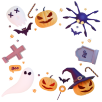 3d renderen spookachtig halloween png