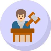 Judge Vector Icon Design