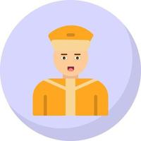 Taxi Driver Vector Icon Design