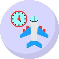 Flight Timings Vector Icon Design