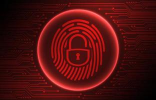 Modern Cybersecurity Technology Background with lock vector