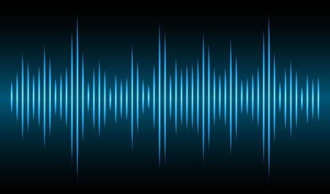 Sound Wave Modern Technology Background