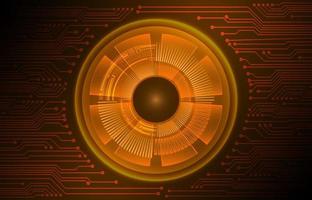 Modern Cybersecurity Technology Background with eyes vector