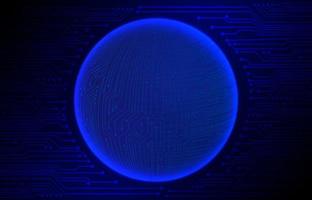 Modern Cybersecurity Technology Background with World Glove vector