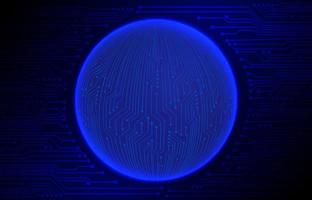 Modern Cybersecurity Technology Background with World Globe vector