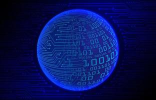 Modern Cybersecurity Technology Background with world globe vector