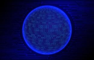 Modern Cybersecurity Technology Background with world globe vector