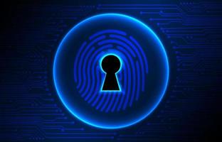 Modern Cybersecurity Technology Background with lock vector