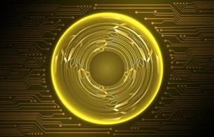 Modern Cybersecurity Technology Background with Globe vector