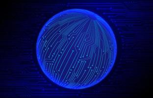 Modern Cybersecurity Technology Background with world globe vector