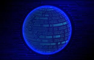 Modern Cybersecurity Technology Background with world globe vector