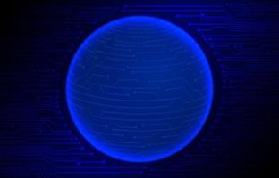 Modern Cybersecurity Technology Background with World Glove vector