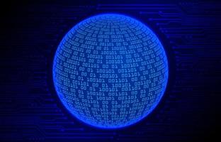 Modern Cybersecurity Technology Background with world globe vector