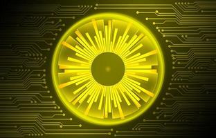 Modern Cybersecurity Technology Background with eyes vector