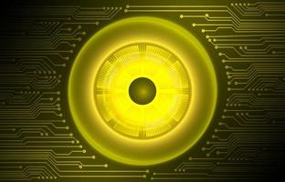 Modern Cybersecurity Technology Background with eyes vector