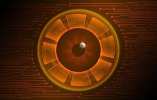Modern Cybersecurity Technology Background with eyes vector