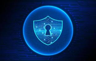 Modern Cybersecurity Technology Background with lock vector