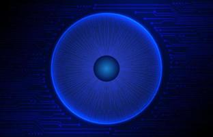 Modern Cybersecurity Technology Background with Globe vector