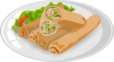 Spring roll png graphic clipart design