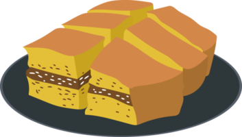 Sweet martabak png graphic clipart design