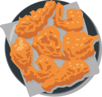 Fried chicken png graphic clipart design