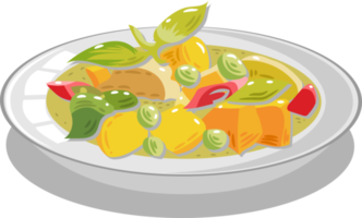 Green curry png graphic clipart design