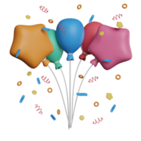 Balloons 3d Illustration png