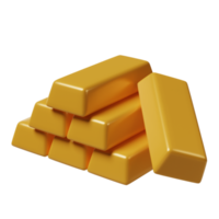 guld stack 3d illustration png