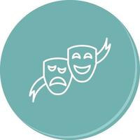 Theater Masks Vector Icon