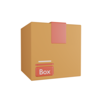 Box Isolated on transparent background PNG File