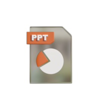 File Format on Transparent Background 3d illustration png