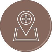 Location hospital Vector Icon