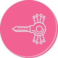 Key Code Vector Icon