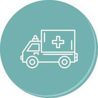 icono de vector de ambulancia