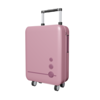 Suitcase isolated on transparent background 3d illustration PNG File